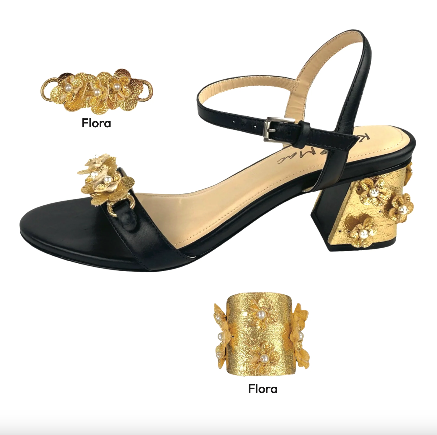Fleur in Gold Clip & Heel Bundle