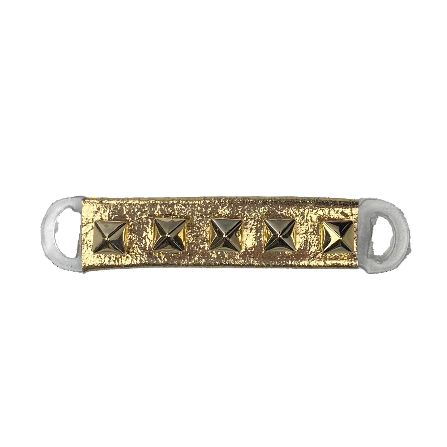 Gold Spikes on Gold Snap Clip