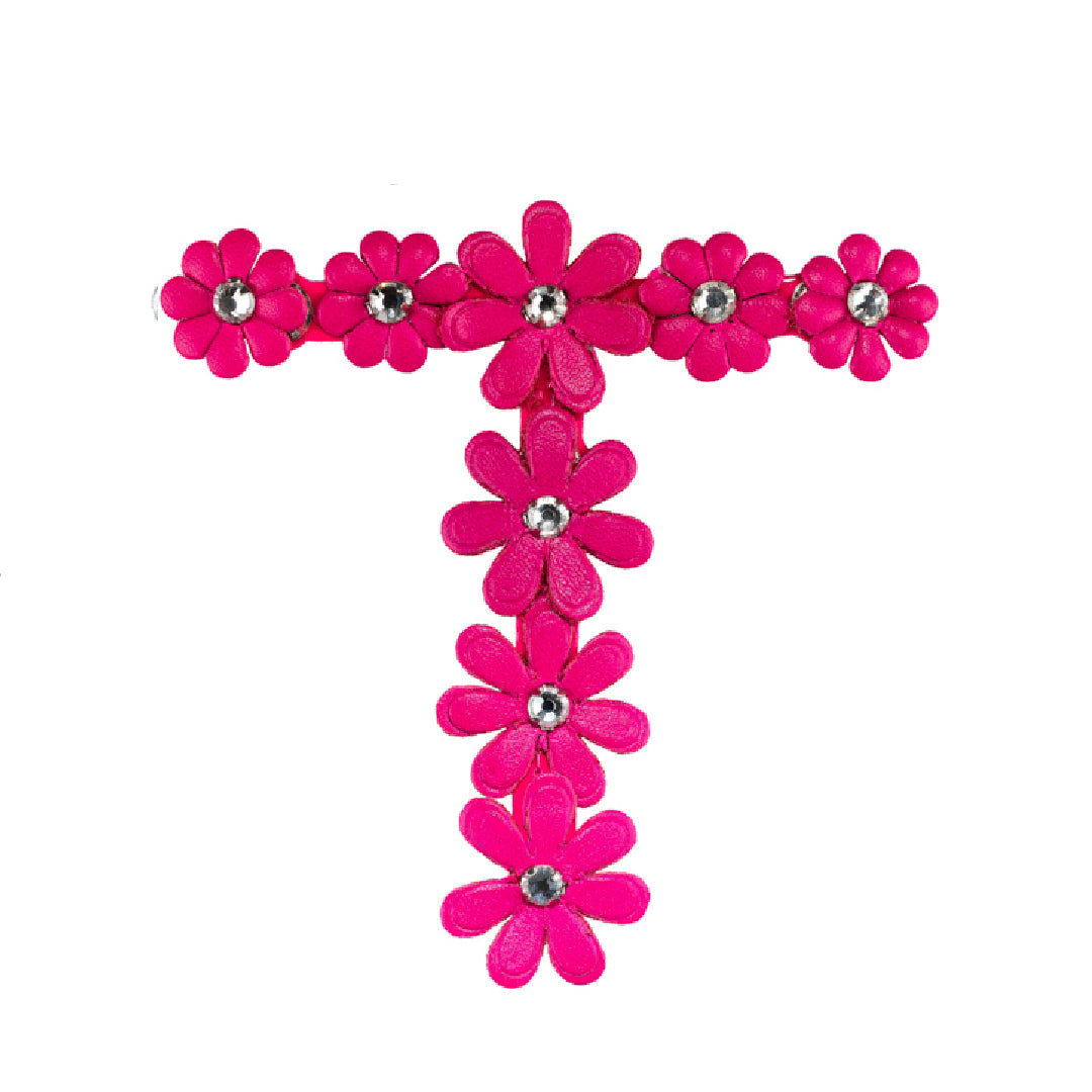 Sandal Strap in Pink Flowers
