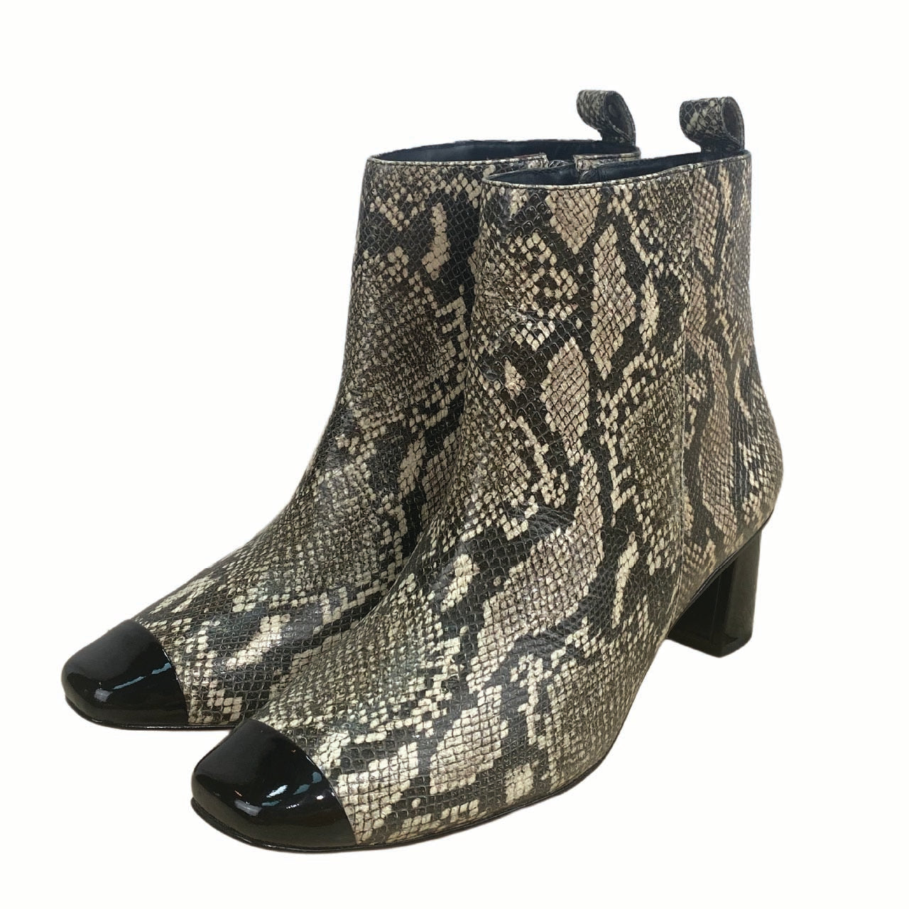 Python- Black Broadway Boot 9.5 Top