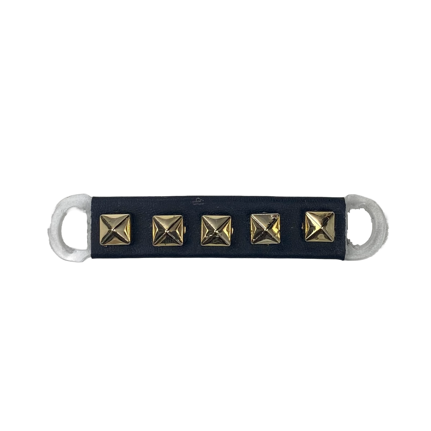 Gold Spikes on Black Snap Clip