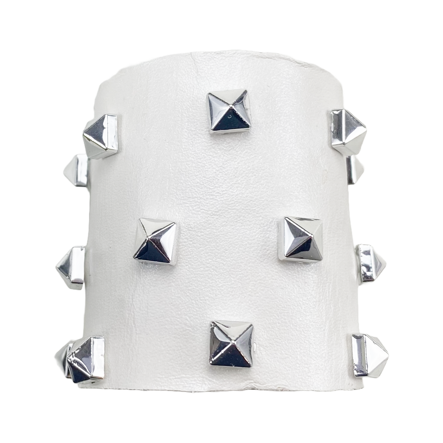 Silver Spikes on Ivory