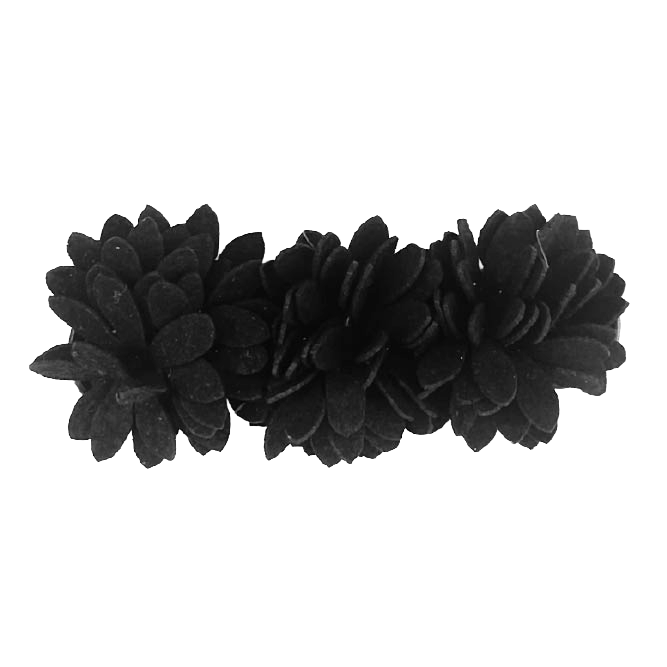 Black Flower Toe Clip