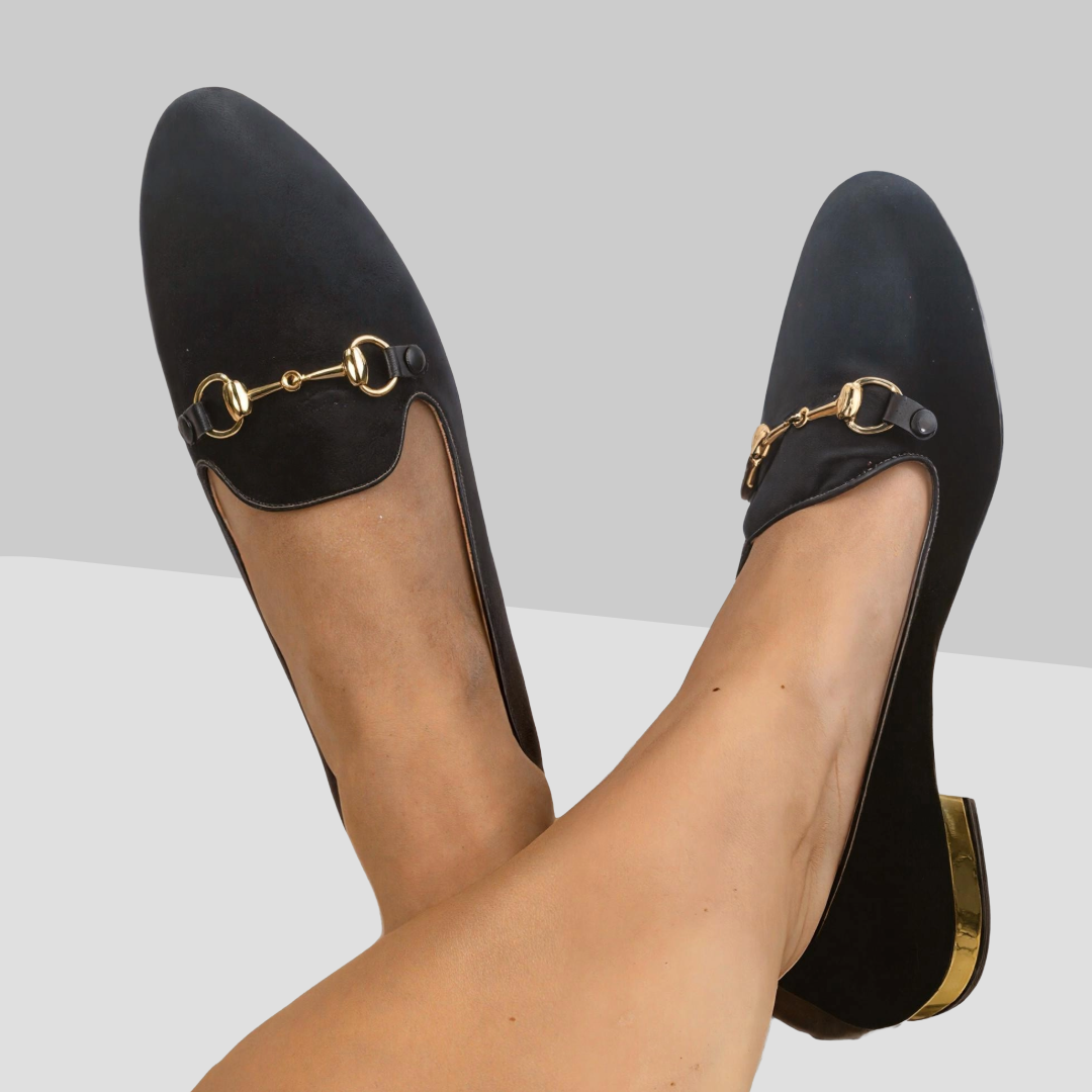 Gold Horsebit & Heel