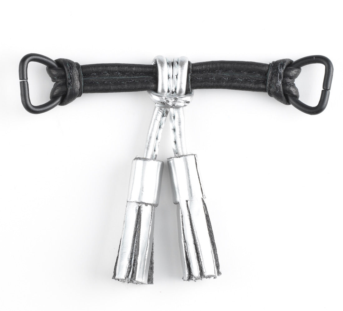 Silver Tassel Snap Clip