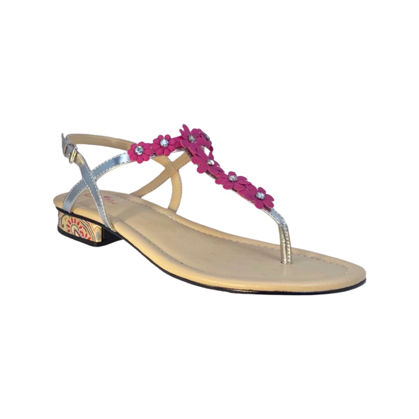 Pink Maui Flower w Bohemian Heel