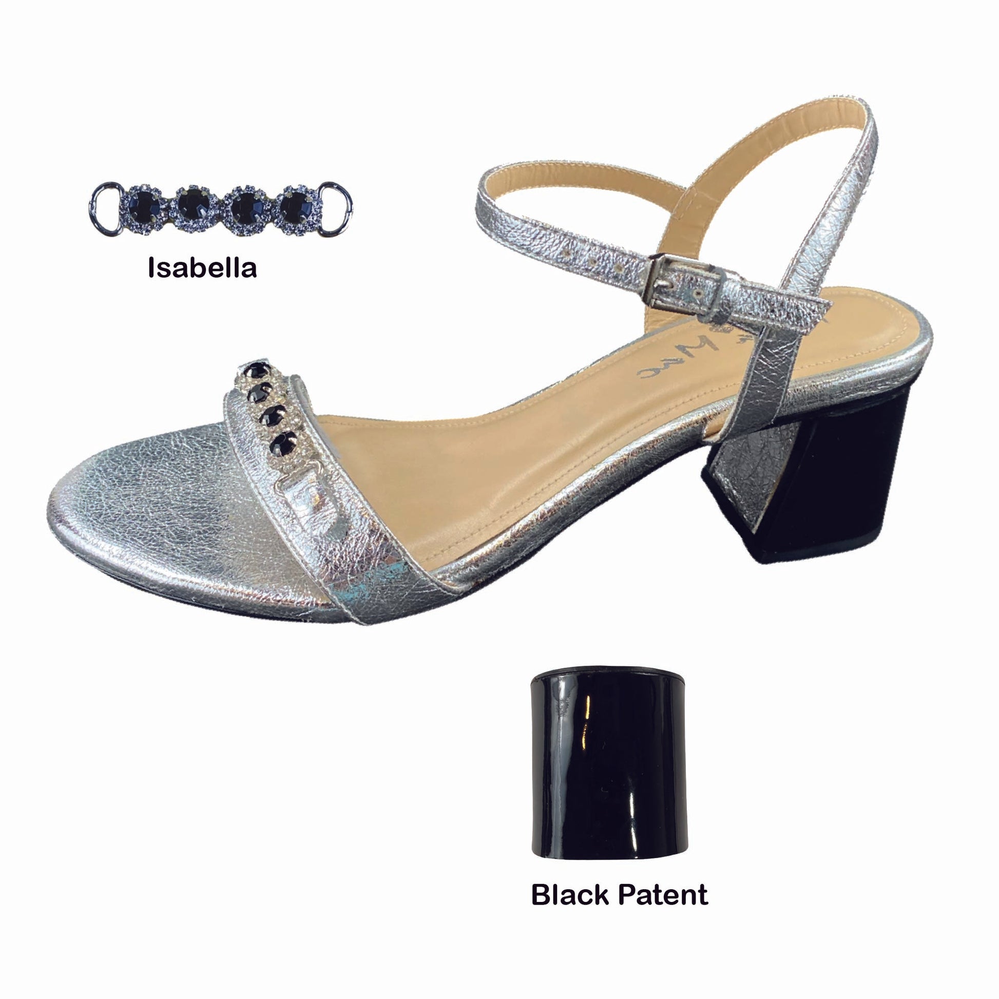Silver Isabella in Black Clip & Heel Bundle