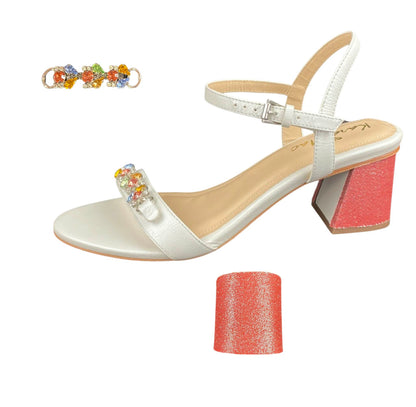 Silver Capri Clip & Peony Heel Bundle