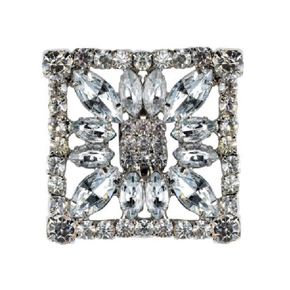 Square Rhinestone  and Crystal Toe Clip