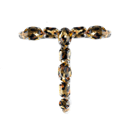 Sandal Strap in Leopard Patterned Rhinestone 