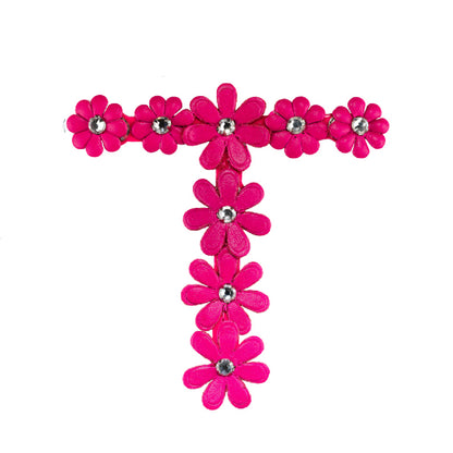 Sandal Strap in Pink Flowers 