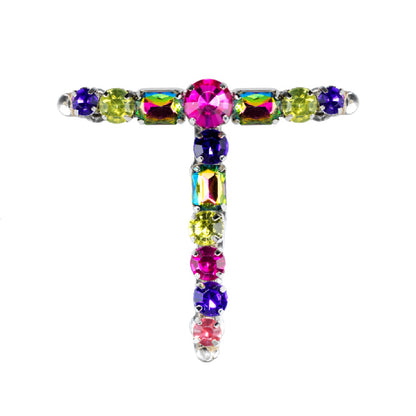 Sandal Strap in Pinks, Lt Green and Purple Rhinestones