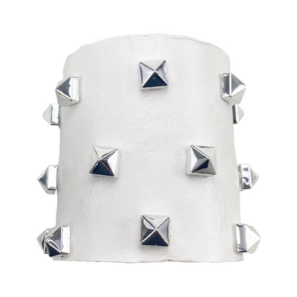 Silver Spikes on Ivory