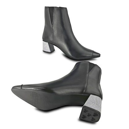 Boho Ankle Boot with Flared Convertible Heels - Kara Mac Shoes