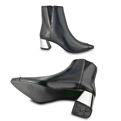 Boho Ankle Boot with Flared Convertible Heels - Kara Mac Shoes