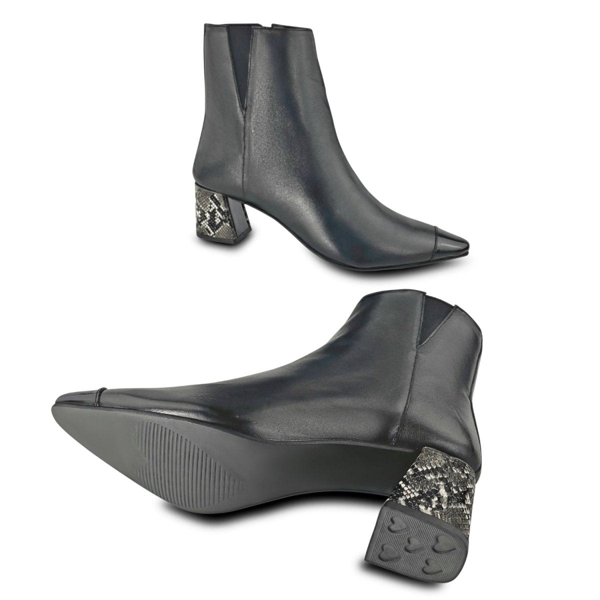 Boho Ankle Boot with Flared Convertible Heels - Kara Mac Shoes