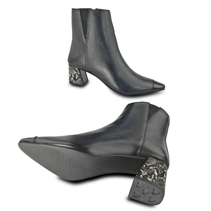 Boho Ankle Boot with Flared Convertible Heels - Kara Mac Shoes