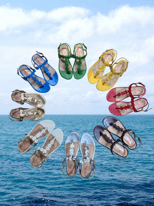 Colorful Stunning Sandals - Kara Mac Shoes