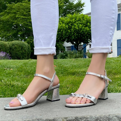 GiGi Sandal in Silve - BASE ONLY - Kara Mac Shoes