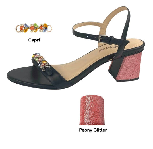 GiGi Sandal in Black - ONLY Clip & Heel Bundle - Kara Mac Shoes