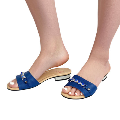 Isabella Sapphire & Crystal Heel
