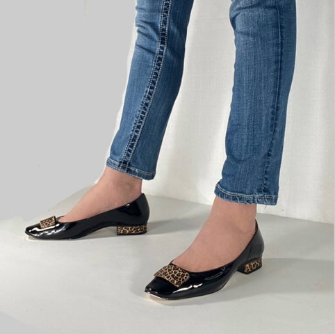 Leopard Vivian Clip and Heel