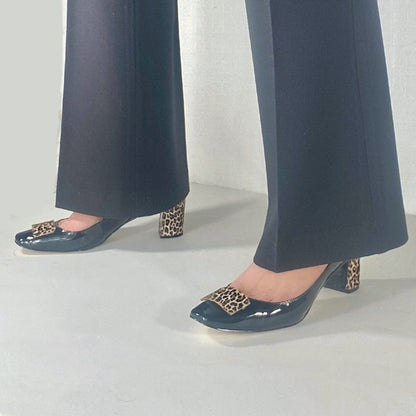 Perfect Pump in Black Patent Leather - Kara Mac Shoes