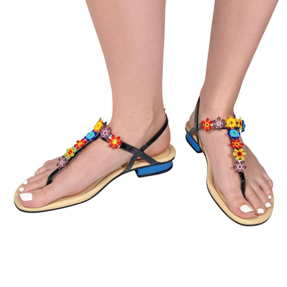 Provincetown Strap Blue Heel