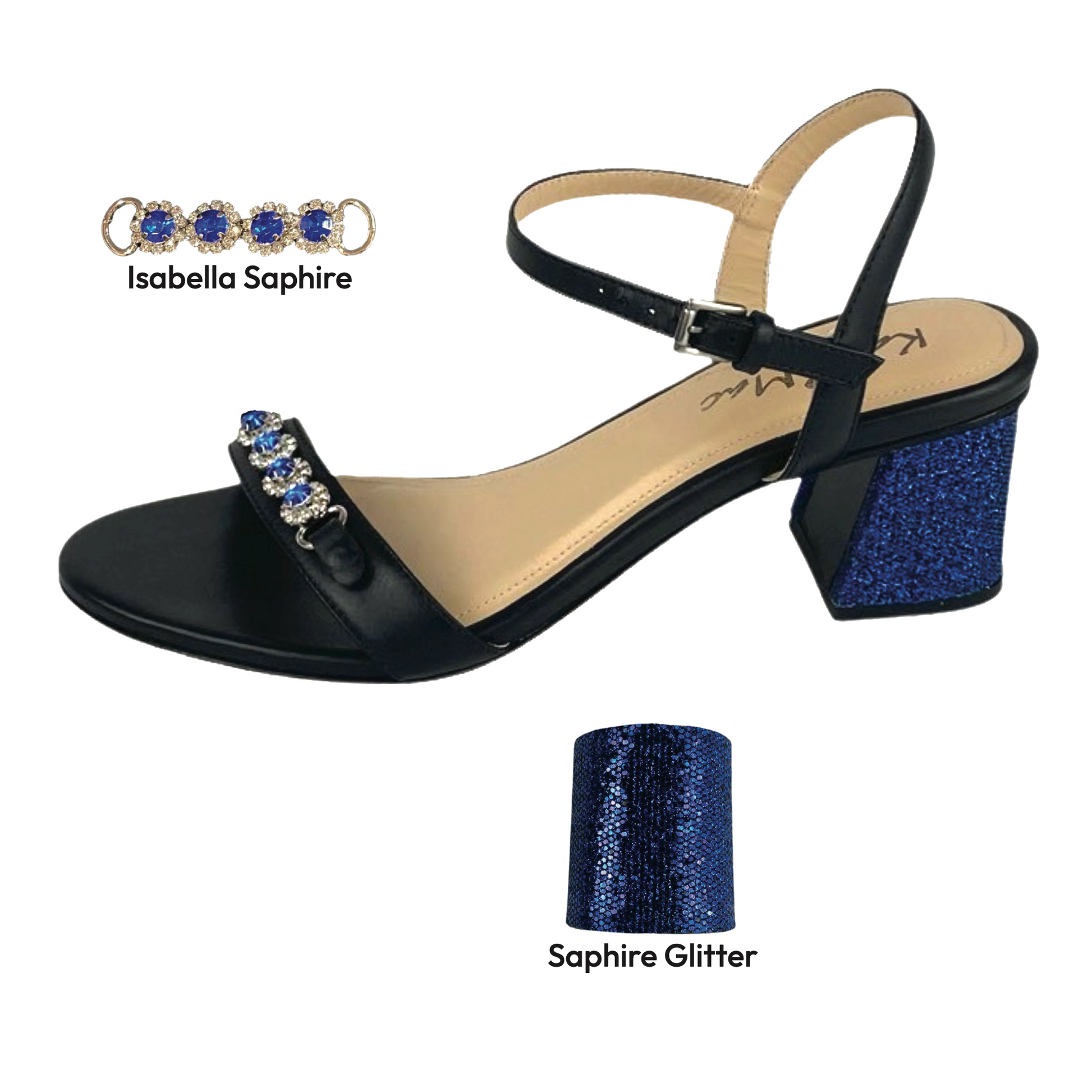 Isabella Sapphire Clip & Heel Bundle