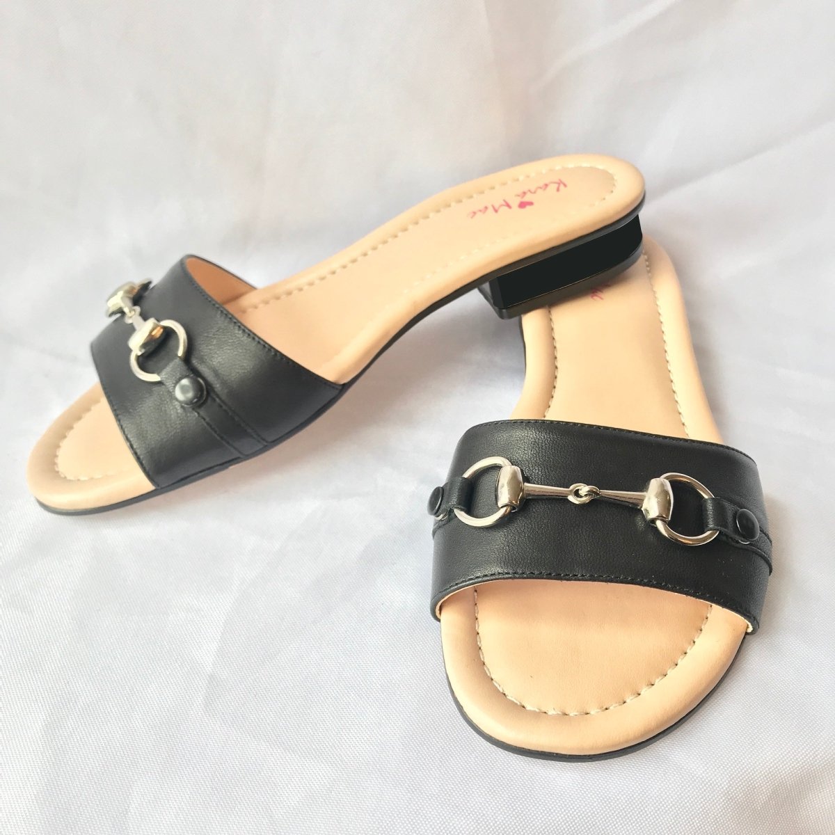Snappy Slides Black - Kara Mac Shoes
