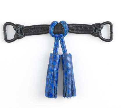 Blue Tassel Snap Clip