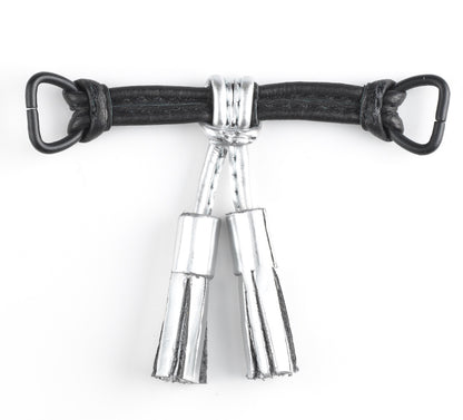 Silver Tassel Snap Clip