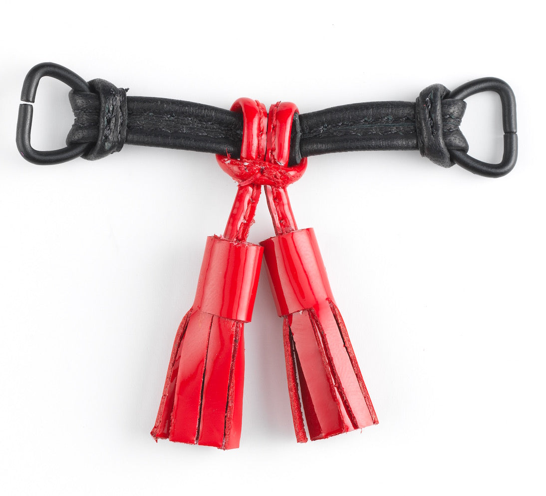 Red Tassel Snap Clip