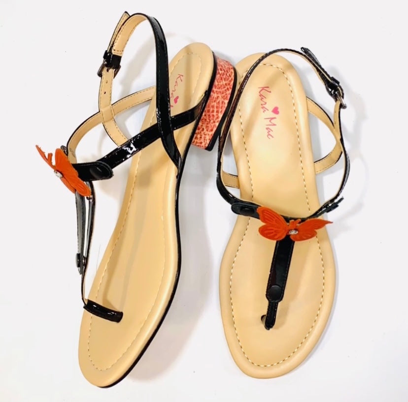 BLACK NOVELTY Stunning Sandal | Kara Mac Shoes
