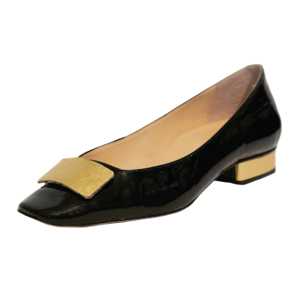 Ballet Flat in Black Patent Leather - Kara Mac Shoes