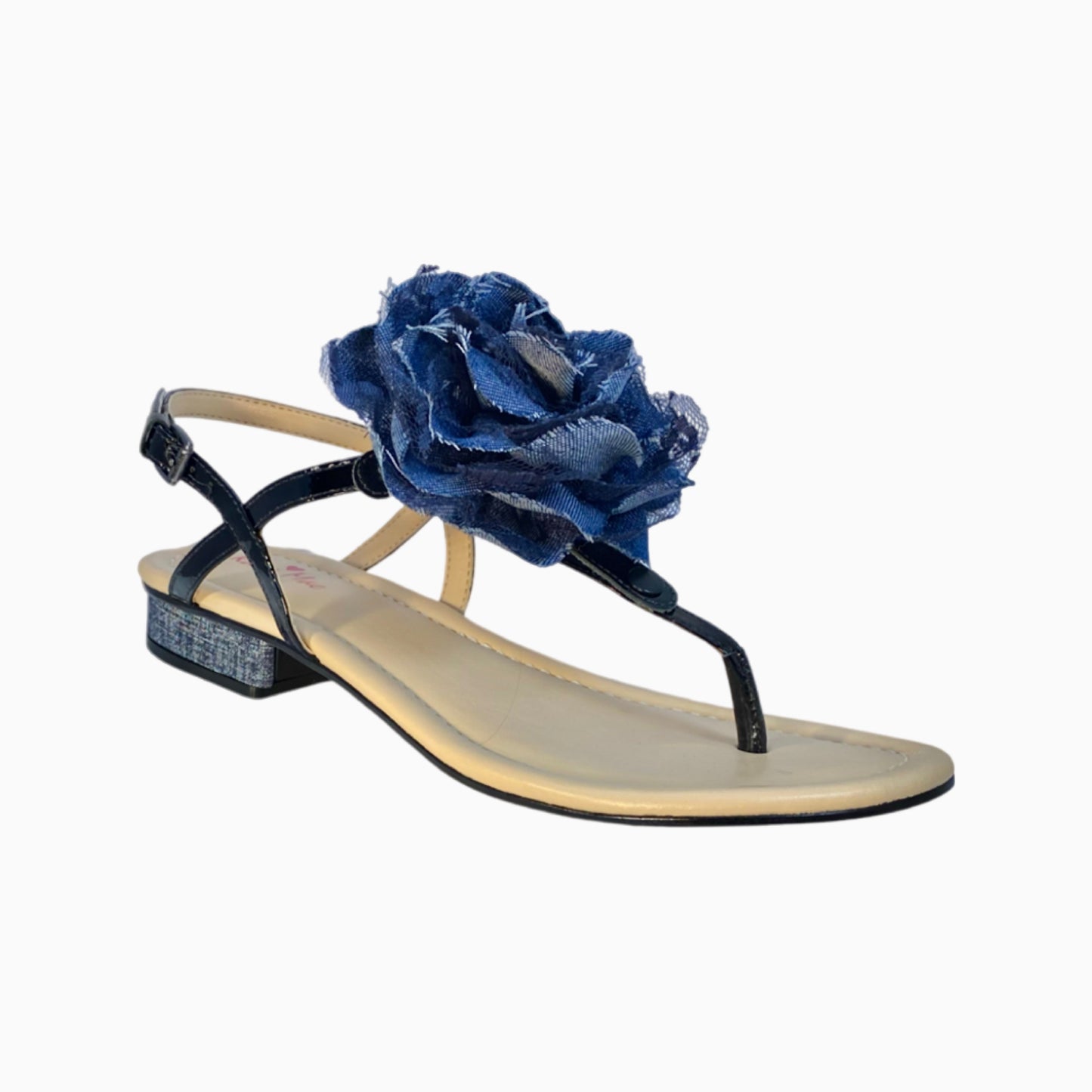 Denim Flower and Heel